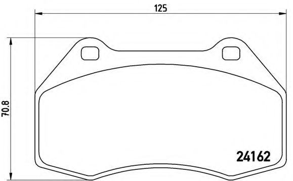 Тормозные колодки BREMBO P 68 036