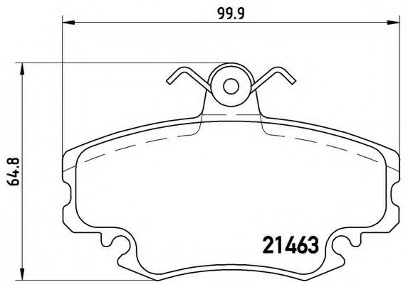 Тормозные колодки BREMBO P 68 038