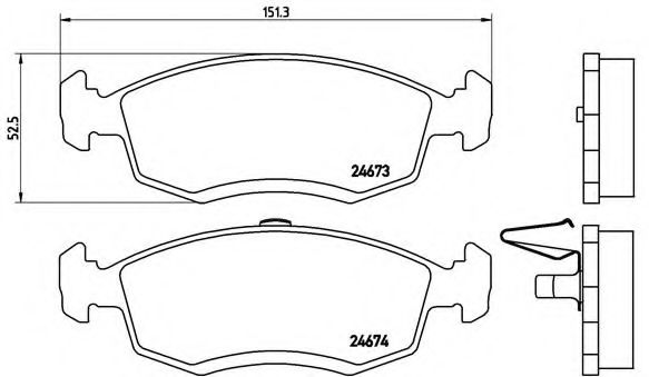 Тормозные колодки BREMBO P 68 039