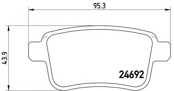 Тормозные колодки BREMBO P 68 043