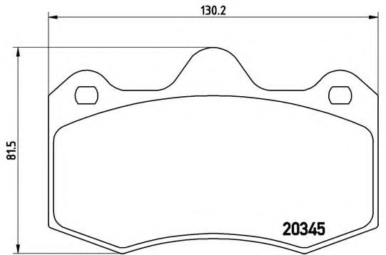 Тормозные колодки BREMBO P 68 051