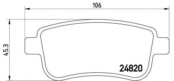 Тормозные колодки BREMBO P 68 054