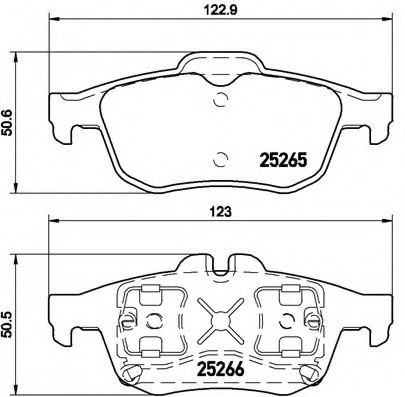 Тормозные колодки BREMBO P 68 057