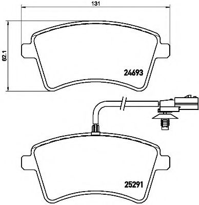 Тормозные колодки BREMBO P 68 058