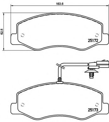 Тормозные колодки BREMBO P 68 061