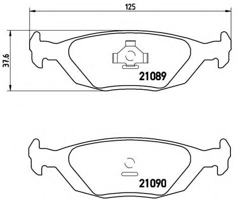 Тормозные колодки BREMBO P 71 003