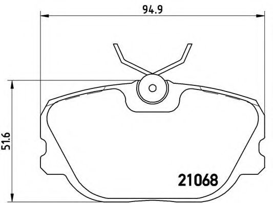 Тормозные колодки BREMBO P 71 004