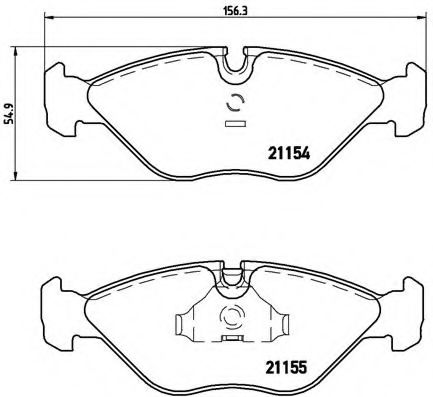 Тормозные колодки BREMBO P 71 005