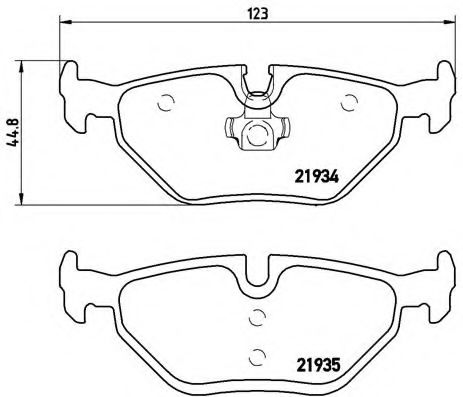 Тормозные колодки BREMBO P 71 006