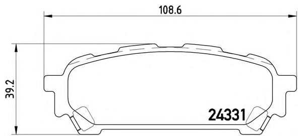 Тормозные колодки BREMBO P 78 014
