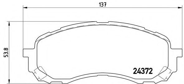 Тормозные колодки BREMBO P 78 015