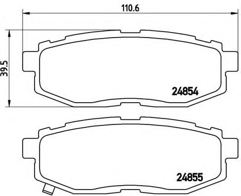 Тормозные колодки BREMBO P 78 018