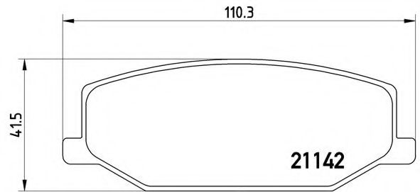 Тормозные колодки BREMBO P 79 001