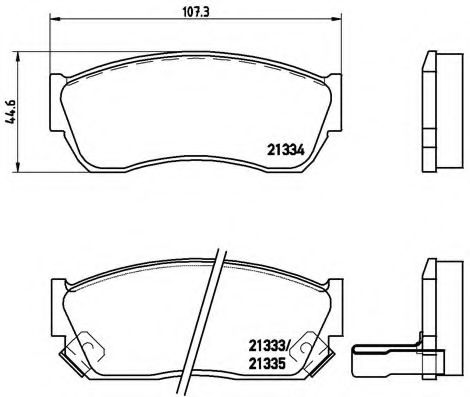 Тормозные колодки BREMBO P 79 005