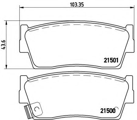 Тормозные колодки BREMBO P 79 006