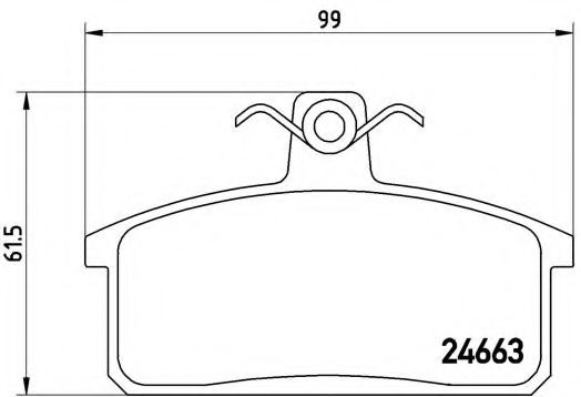 Тормозные колодки BREMBO P 79 007