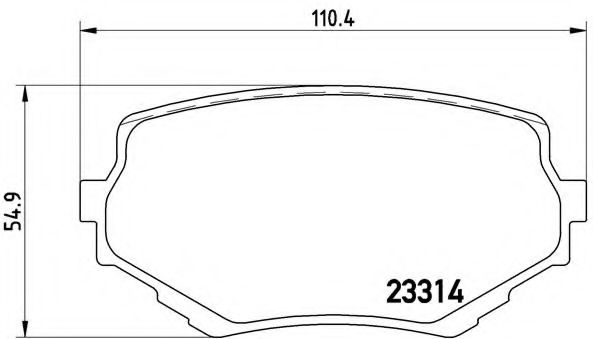 Тормозные колодки BREMBO P 79 009
