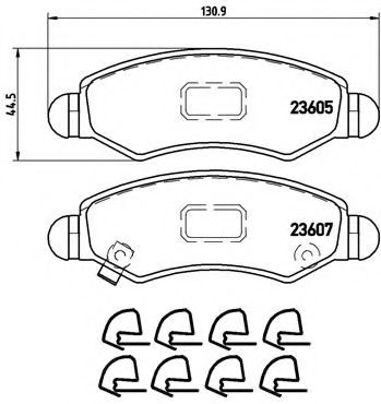 Тормозные колодки BREMBO P 79 015