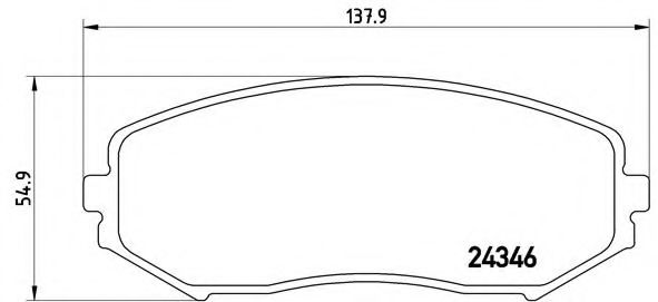 Тормозные колодки BREMBO P 79 018