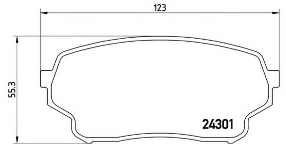 Тормозные колодки BREMBO P 79 019