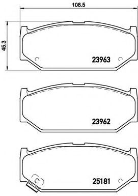 Тормозные колодки BREMBO P 79 023