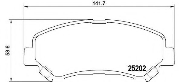 Тормозные колодки BREMBO P 79 028