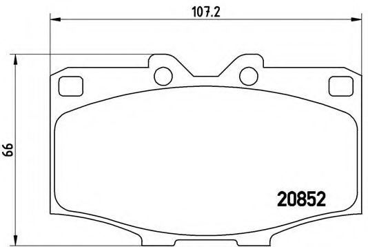 Тормозные колодки BREMBO P 83 006