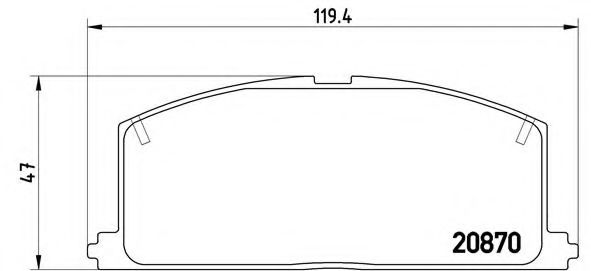Тормозные колодки BREMBO P 83 011
