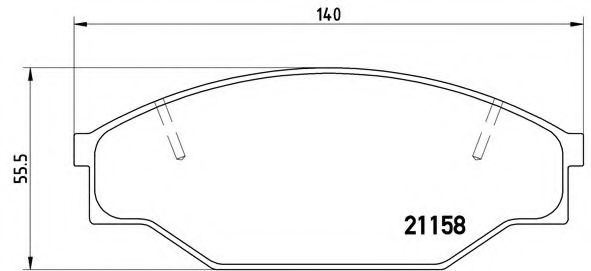 Тормозные колодки BREMBO P 83 013