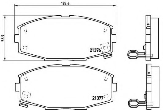 Тормозные колодки BREMBO P 83 020