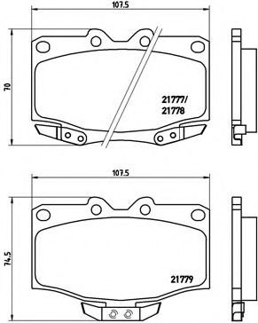 Тормозные колодки BREMBO P 83 026
