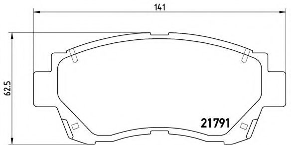 Тормозные колодки BREMBO P 83 027