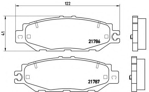 Тормозные колодки BREMBO P 83 036