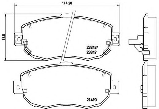 Тормозные колодки BREMBO P 83 037