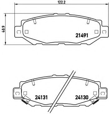 Тормозные колодки BREMBO P 83 038