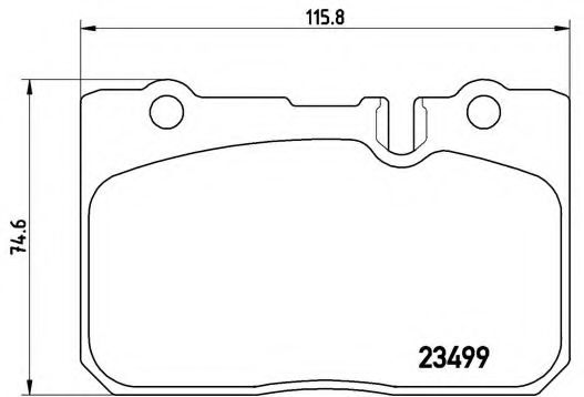Тормозные колодки BREMBO P 83 039