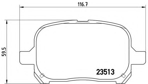 Тормозные колодки BREMBO P 83 040