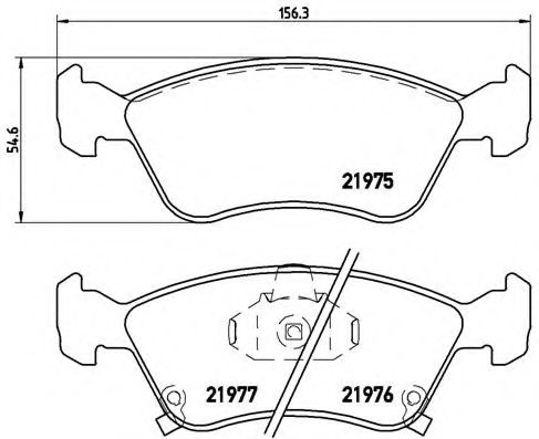 Тормозные колодки BREMBO P 83 041