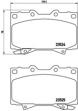 Тормозные колодки BREMBO P 83 048