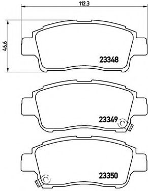 Тормозные колодки BREMBO P 83 050