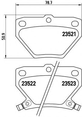 Тормозные колодки BREMBO P 83 052
