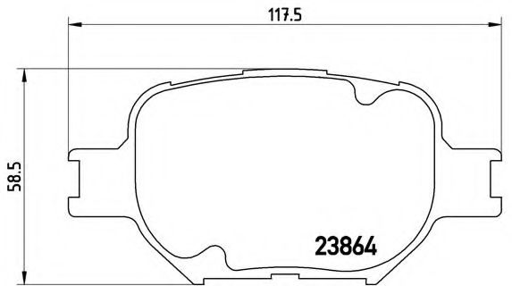 Тормозные колодки BREMBO P 83 054