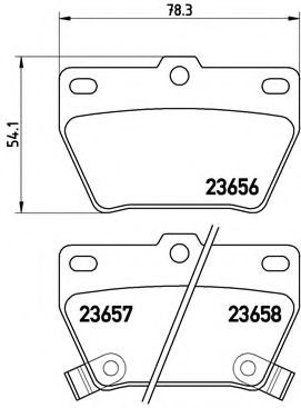 Тормозные колодки BREMBO P 83 057