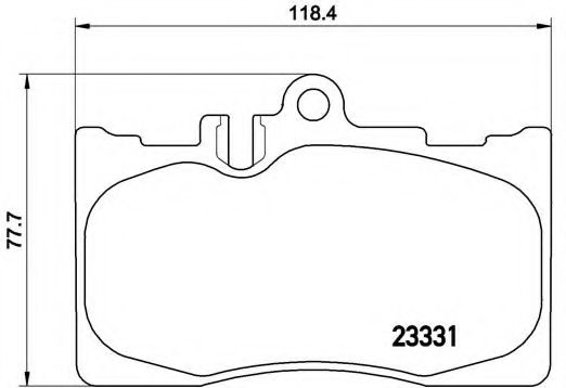 Тормозные колодки BREMBO P 83 058