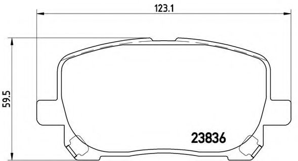 Тормозные колодки BREMBO P 83 061