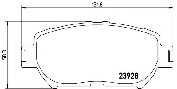 Тормозные колодки BREMBO P 83 062