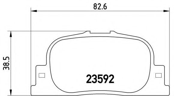 Тормозные колодки BREMBO P 83 063