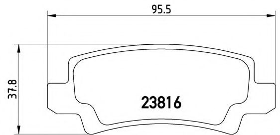 Тормозные колодки BREMBO P 83 065
