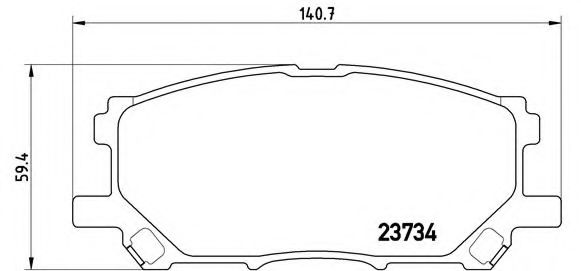 Тормозные колодки BREMBO P 83 067