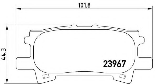 Тормозные колодки BREMBO P 83 068